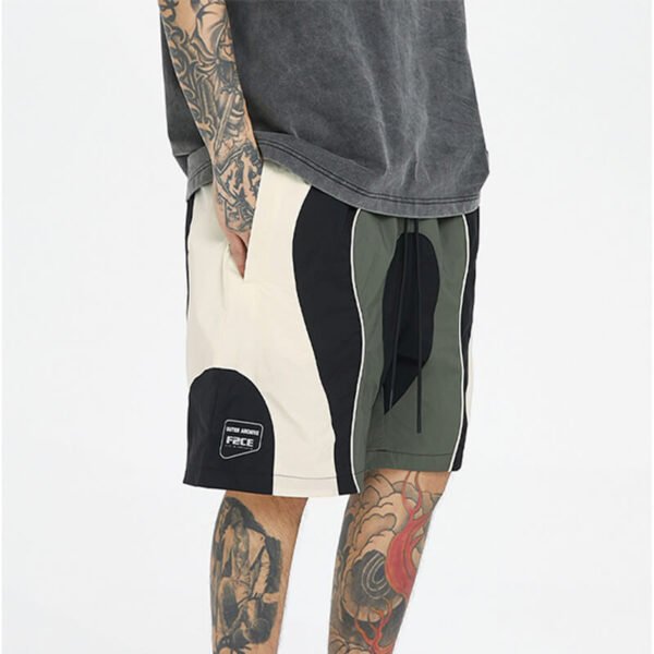 Custom Colorblocked Polyamide Panel Shorts CUS2404-041903 - Style 563120 - product detail view 2