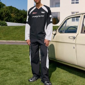 Custom Colourblock Long-Sleeve Streetwear Jersey - Style 048362