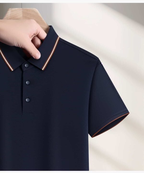 Custom Contrast Collar Golf Polo Shirt S9699 - Style 442F5A - product detail view 14