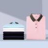 Custom Contrast Collar Slim-Fit Polo Shirt - A205 - Style 41D0D9 - product detail view 4 Custom Contrast Collar Slim-Fit Polo Shirt - A205 - Style 41D0D9 - product detail view 4
