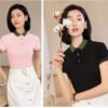 Custom Contrast Collar Slim-Fit Polo Shirt - A205 - Style 41D0D9 - product detail view 13 Custom Contrast Collar Slim-Fit Polo Shirt - A205 - Style 41D0D9 - product detail view 13