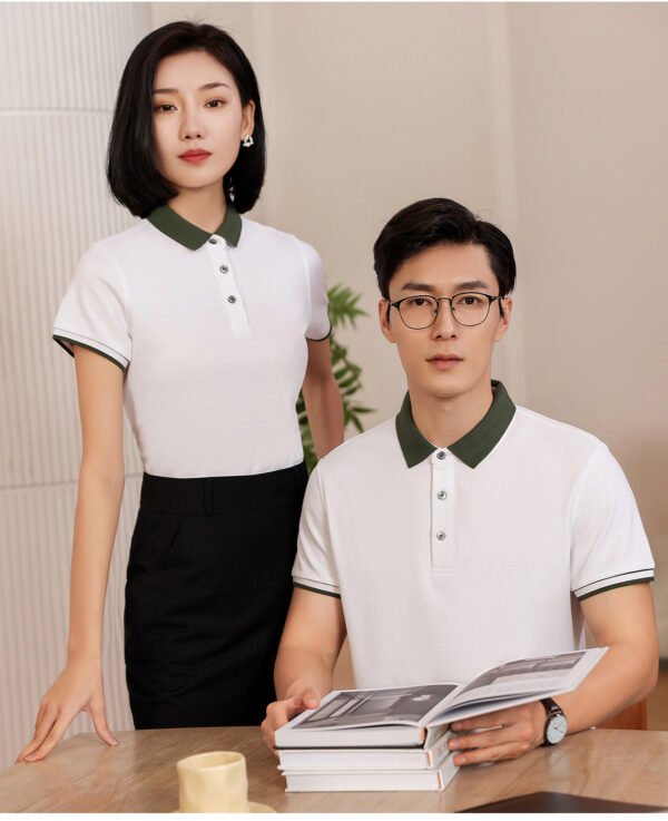 Custom Contrast Collar Slim-Fit Polo Shirt - A205 - Style 41D0D9 - product detail view 14 Custom Contrast Collar Slim-Fit Polo Shirt - A205 - Style 41D0D9 - product detail view 14