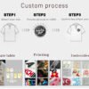 Custom Contrast Collar Slim-Fit Polo Shirt - A205 - Style 41D0D9 - product detail view 8 Custom Contrast Collar Slim-Fit Polo Shirt - A205 - Style 41D0D9 - product detail view 8