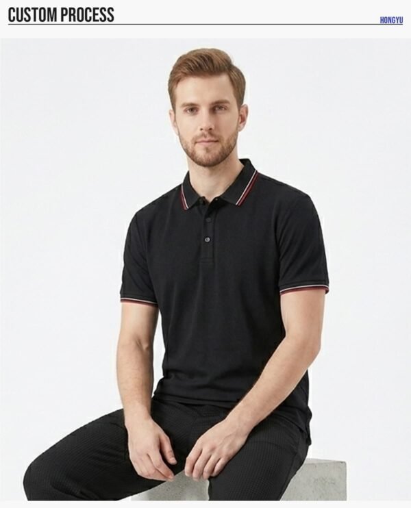Custom Contrast-Collar Performance Polo Shirt | S8602 - Style 6C5971 - product detail view 10
