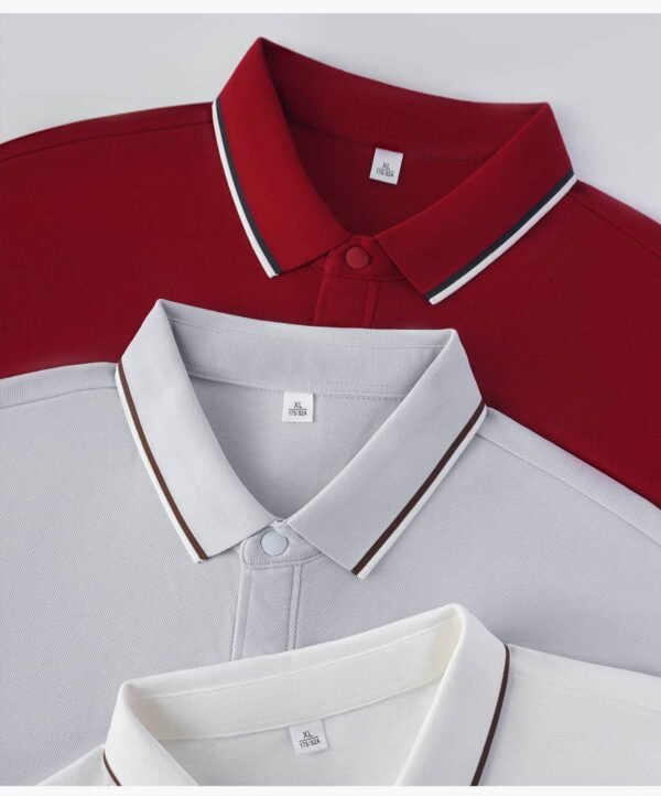 Custom Mirrored Contrast-Collar Polo Shirt S8903 - Style 62A5DE - product detail view 15 Custom Mirrored Contrast-Collar Polo Shirt S8903 - Style 62A5DE - product detail view 15
