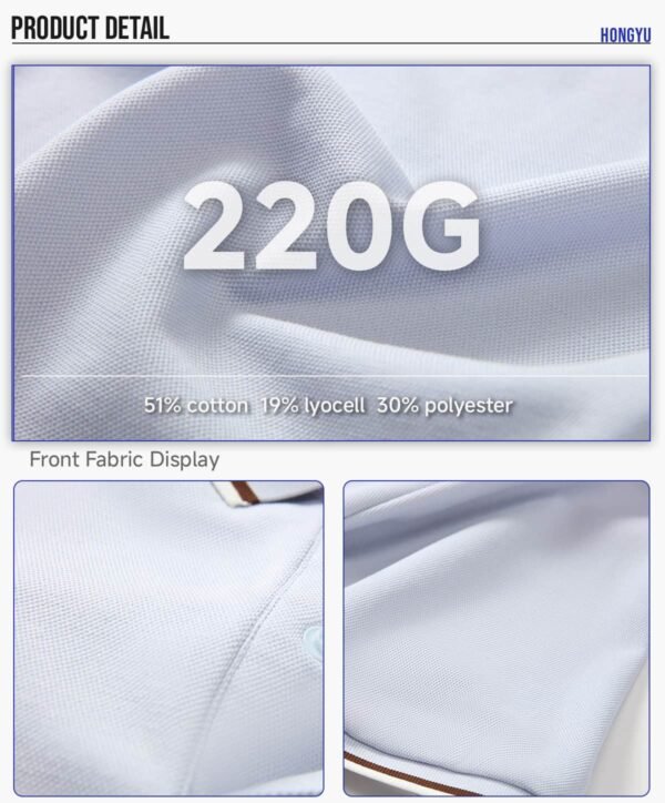 Custom Mirrored Contrast-Collar Polo Shirt S8903 - Style 62A5DE - product detail view 7 Custom Mirrored Contrast-Collar Polo Shirt S8903 - Style 62A5DE - product detail view 7