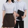 Custom Mirrored Contrast-Collar Polo Shirt S8903 - Style 62A5DE - product detail view 10 Custom Mirrored Contrast-Collar Polo Shirt S8903 - Style 62A5DE - product detail view 10