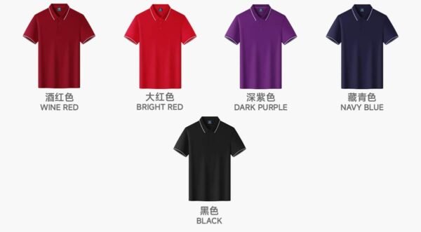 Custom Contrast Collar 220 GSM Polo Shirt S9201 - Style 8ADEB1 - product detail view 6 Custom Contrast Collar 220 GSM Polo Shirt S9201 - Style 8ADEB1 - product detail view 6