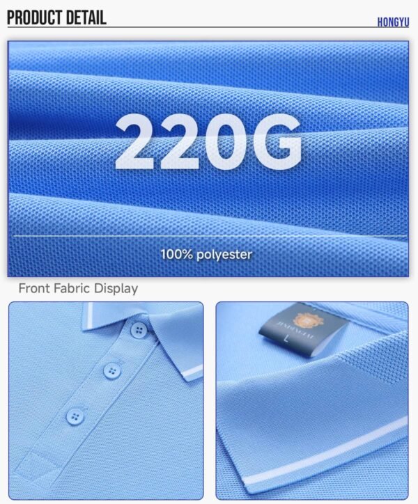Custom Contrast Collar 220 GSM Polo Shirt S9201 - Style 8ADEB1 - product detail view 7 Custom Contrast Collar 220 GSM Polo Shirt S9201 - Style 8ADEB1 - product detail view 7