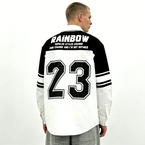 Custom Contrast Panel Baseball Shirt - Style 459E60