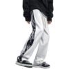 Custom Contrast Panel Drawstring Streetwear Pants - Style 6BC75A - product detail view 5 Custom Contrast Panel Drawstring Streetwear Pants - Style 6BC75A - product detail view 5