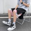 Custom Contrast Panel Snap-Side Skate Shorts - Style 93AB72 Custom Contrast Panel Snap-Side Skate Shorts - Style 93AB72