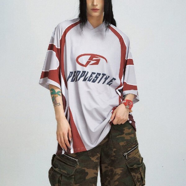 Custom Contrast Panel V-Neck Jersey | - Style 14E7DE Custom Contrast Panel V-Neck Jersey | - Style 14E7DE