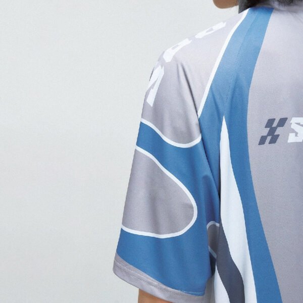 Custom Contrast Panel V-Neck Jersey | - Style 14E7DE - product detail view 4 Custom Contrast Panel V-Neck Jersey | - Style 14E7DE - product detail view 4