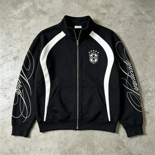 Custom Contrast Panel Full-Zip Stand-Collar Hoodie - Style 1389E1