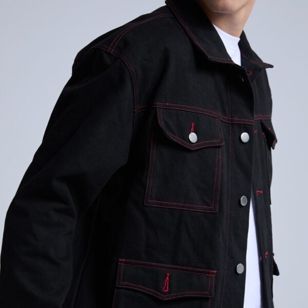 Custom Contrast-Seam Denim Jacket | VWC-DJ02 - Style BA1D6F - product detail view 5