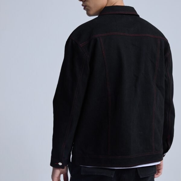 Custom Contrast-Seam Denim Jacket | VWC-DJ02 - Style BA1D6F - product detail view 8