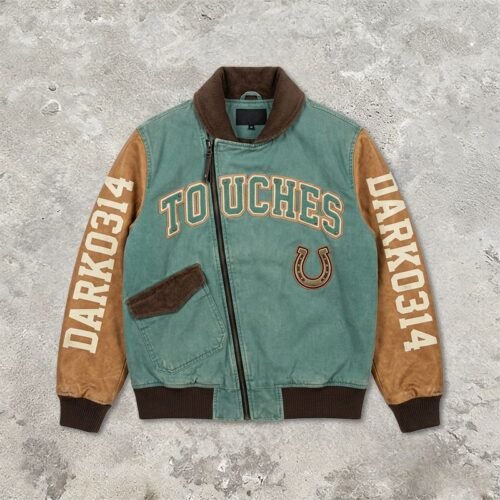 Custom Contrast Sleeve Varsity Jacket 707-01 - Style 51F446 Custom Contrast Sleeve Varsity Jacket 707-01 - Style 51F446