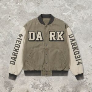Custom Contrast-Sleeve Varsity Jacket - Style 09FCD1