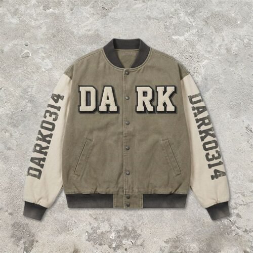 Custom Contrast-Sleeve Varsity Jacket - Style 09FCD1