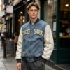 Custom Contrast Sleeve Varsity Jacket - Style 7FA604