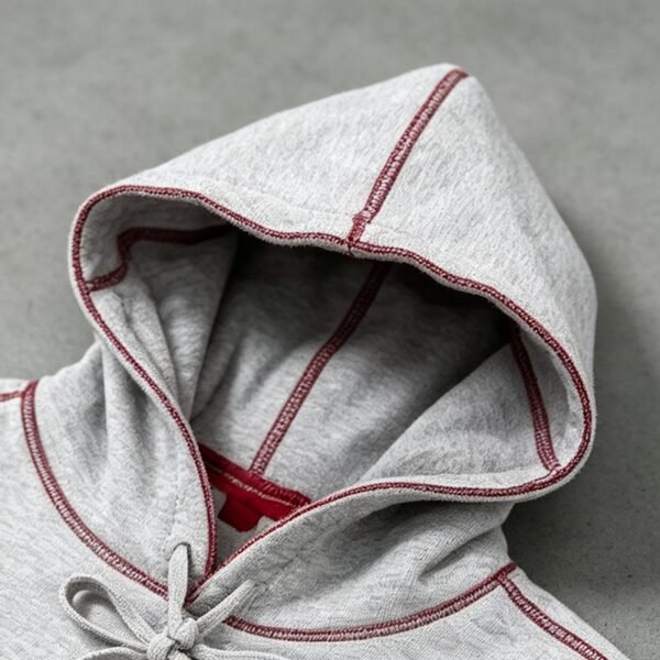 Custom Contrast-Stitch Oversized Pullover Hoodie - Style 9E41B1 - product detail view 6 Custom Contrast-Stitch Oversized Pullover Hoodie - Style 9E41B1 - product detail view 6
