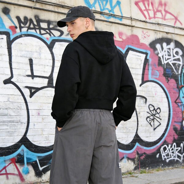 Custom Contrast-Thread Rhinestone Zip Hoodie - Style 632E46 - product detail view 2 Custom Contrast-Thread Rhinestone Zip Hoodie - Style 632E46 - product detail view 2