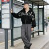 Custom Contrast-Thread Rhinestone Zip Hoodie - Style 632E46 - product detail view 5 Custom Contrast-Thread Rhinestone Zip Hoodie - Style 632E46 - product detail view 5