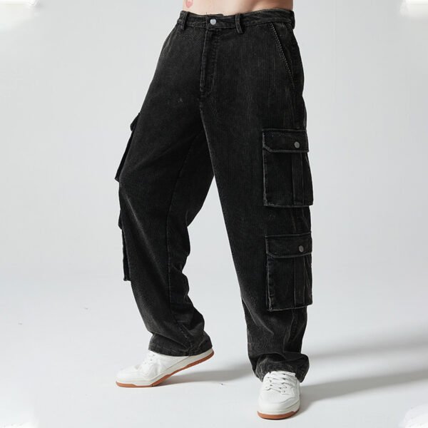 Custom Vintage Multi-Pocket Corduroy Cargo Pants - Style 36C199 - product detail view 3 Custom Vintage Multi-Pocket Corduroy Cargo Pants - Style 36C199 - product detail view 3