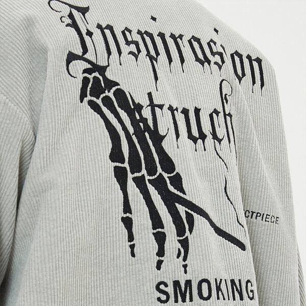 Custom Corduroy Snap Coach Jacket - Style A29B79 - product detail view 7
