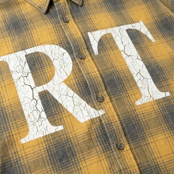 Custom Cracked-Print Plaid Long-Sleeve Shirt | VW-8611039 - Style 862EF7 - product detail view 8 Custom Cracked-Print Plaid Long-Sleeve Shirt | VW-8611039 - Style 862EF7 - product detail view 8