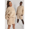Custom Cream Crewneck Streetwear Sweatshirt - Style C63FAE - product detail view 4 Custom Cream Crewneck Streetwear Sweatshirt - Style C63FAE - product detail view 4