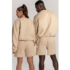 Custom Cream Crewneck Streetwear Sweatshirt - Style C63FAE - product detail view 5 Custom Cream Crewneck Streetwear Sweatshirt - Style C63FAE - product detail view 5