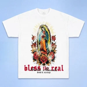 Custom Cream Figurative Graphic T-Shirt - Style B749A2