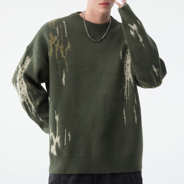 Custom Abstract Motif Crewneck Sweater - 6BBB83FE - Style 6BBB83 - product detail view 5