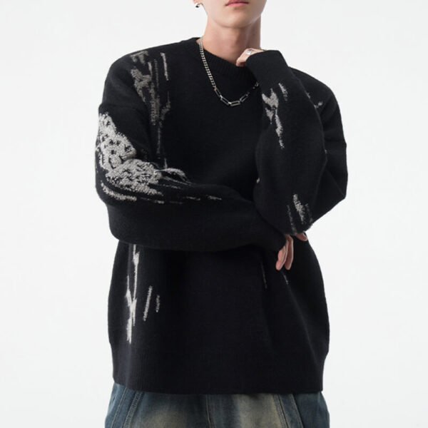 Custom Abstract Motif Crewneck Sweater - 6BBB83FE - Style 6BBB83 - product detail view 10