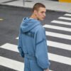 Custom Cropped Applique Oversized Sleeve Hoodie - Style 33C48B - product detail view 4