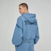 Custom Cropped Applique Oversized Sleeve Hoodie - Style 33C48B - product detail view 5