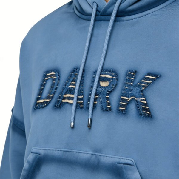 Custom Cropped Applique Oversized Sleeve Hoodie - Style 33C48B - product detail view 8