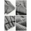 Custom Women's Cropped Cable Knit Sweater - Style 483569 - product detail view 3 Custom Women's Cropped Cable Knit Sweater - Style 483569 - product detail view 3