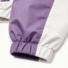 Custom Cropped Color-Block Graphic Windbreaker - Style C7BEA6 - product detail view 6