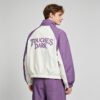 Custom Cropped Color-Block Graphic Windbreaker - Style C7BEA6 - product detail view 9