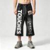 Custom Washed Cropped Flare Drawstring Sweatpants - Style E7507B - product detail view 2 Custom Washed Cropped Flare Drawstring Sweatpants - Style E7507B - product detail view 2