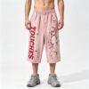 Custom Cropped Washed Graphic Pants - Style 0BA764 - product detail view 4