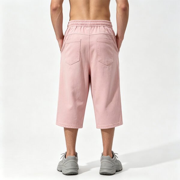 Custom Cropped Washed Graphic Pants - Style 0BA764 - product detail view 5