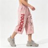Custom Cropped Washed Graphic Pants - Style 0BA764 - product detail view 6