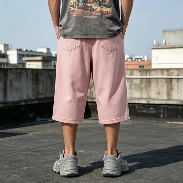 Custom Cropped Washed Graphic Pants - Style 0BA764 - product detail view 9