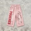Custom Cropped Washed Graphic Pants - Style 0BA764 - product detail view 10