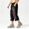 Custom Cropped Graphic Streetwear Sweatpants - Style F09BBC - product detail view 9 Custom Cropped Graphic Streetwear Sweatpants - Style F09BBC - product detail view 9