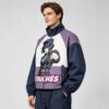 Custom Cropped Color-Block Graphic Windbreaker VW-WB-1407 - Style A14079 - product detail view 2